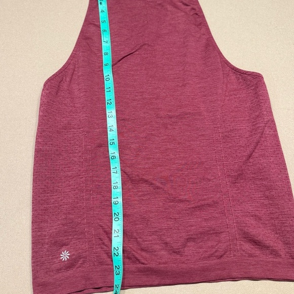 Athleta Maroon Racerback Tank Top - Picture 6 of 7